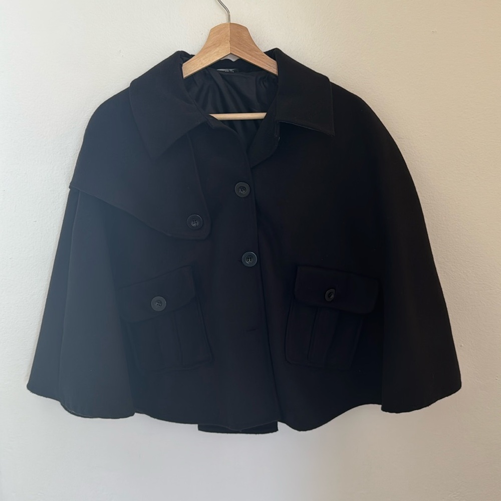 Vintage Luk Ap buttoned cape coat